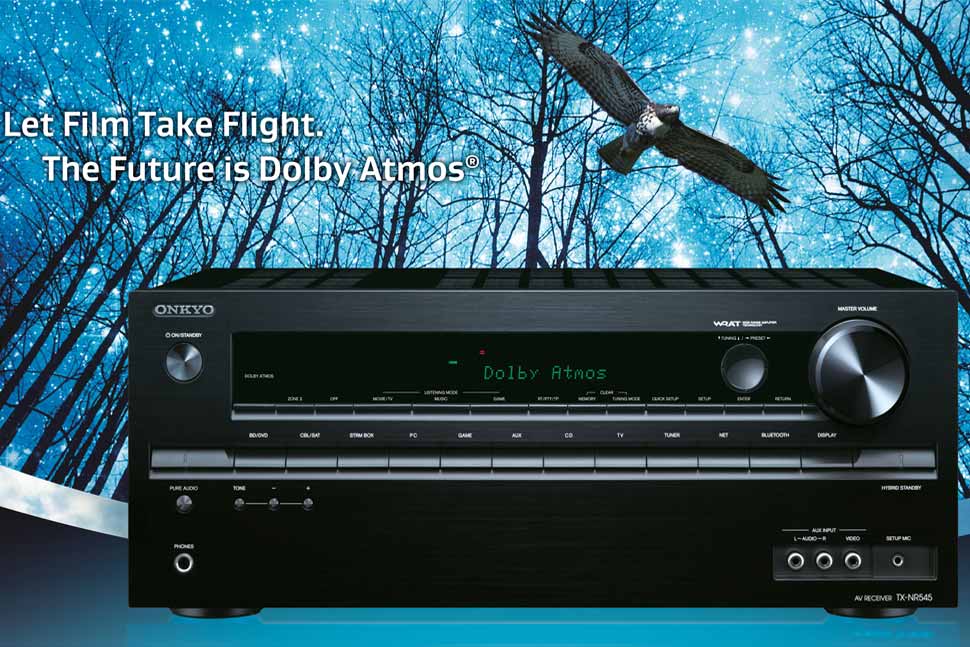 Onkyo TX-NR545: Neuer AV-Receiver mit Dolby Atmos