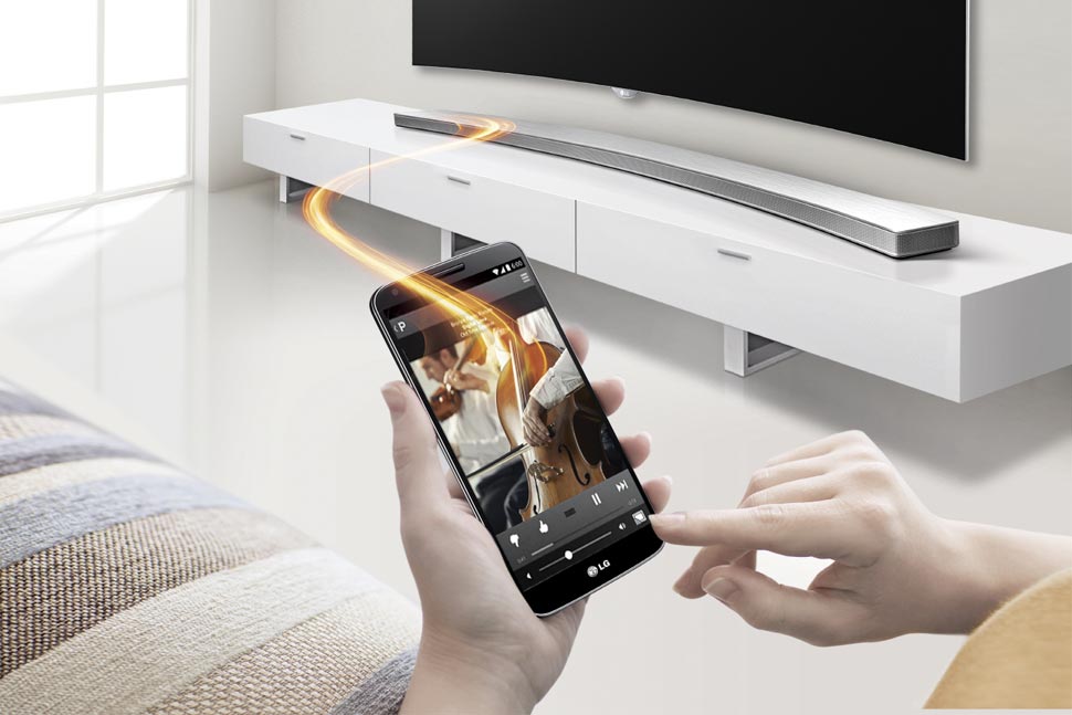 LG HS8 Curved Soundbar und der i-Sound-Trick