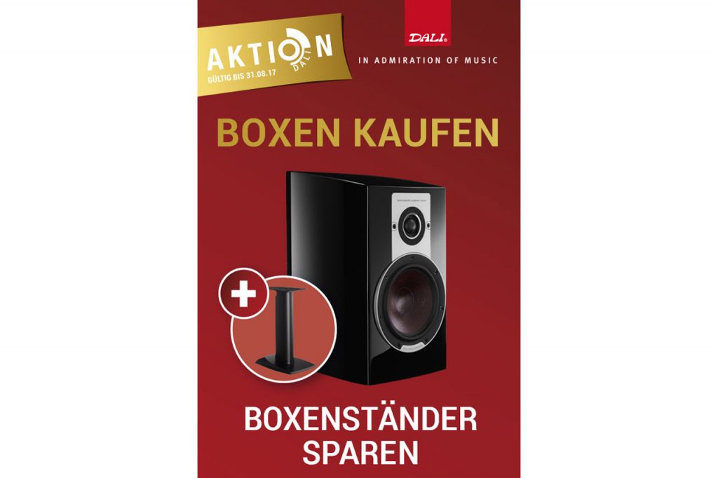 Aktion von Dali: Boxen kaufen, Boxenständer sparen