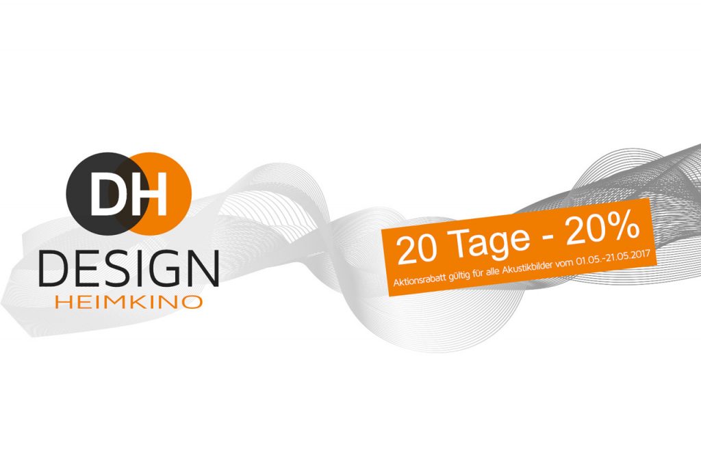 Design Heimkino senkt die Preise auf Akustikbilder