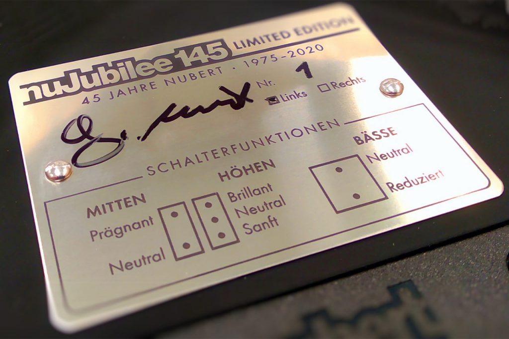 Nubert nuJubilee 145 steht zur Auktion für guten Zweck