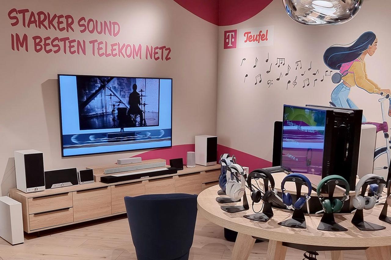 Teufel Lautsprecher erobern Hamburgs Telekom-Store