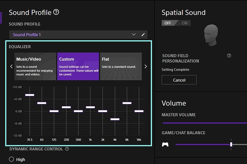 Sony INZONE Hub mit Spatial Sound