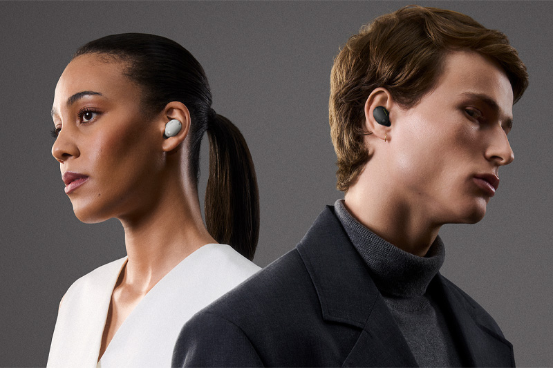 Sony WF-1000XM6 in Schwarz und Weiß