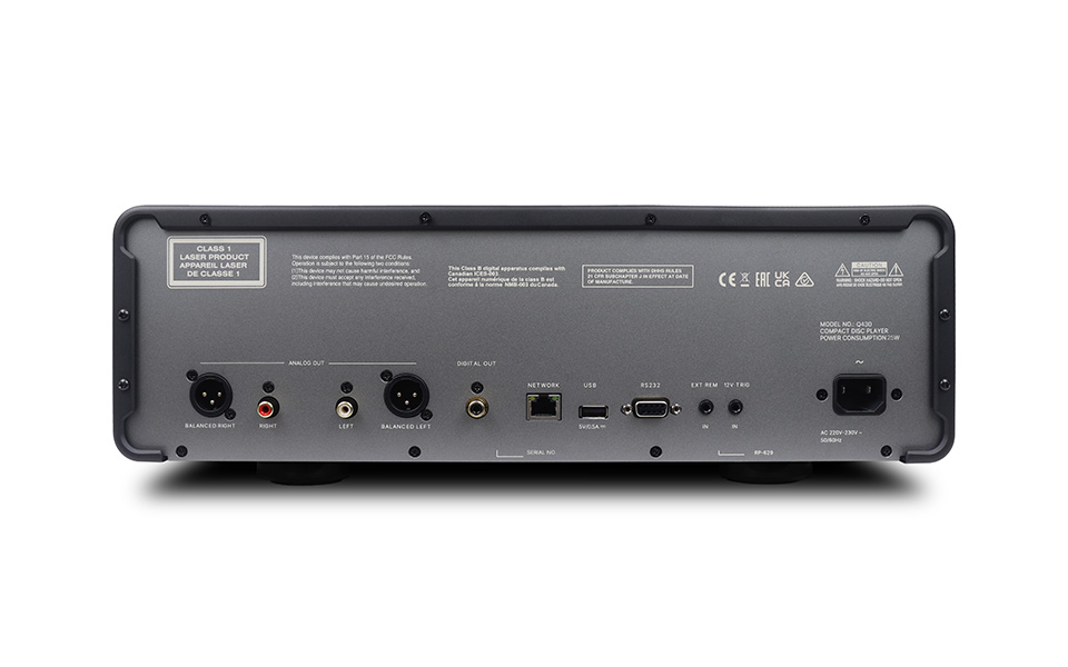 Anschlüsse am Michi CD-Player